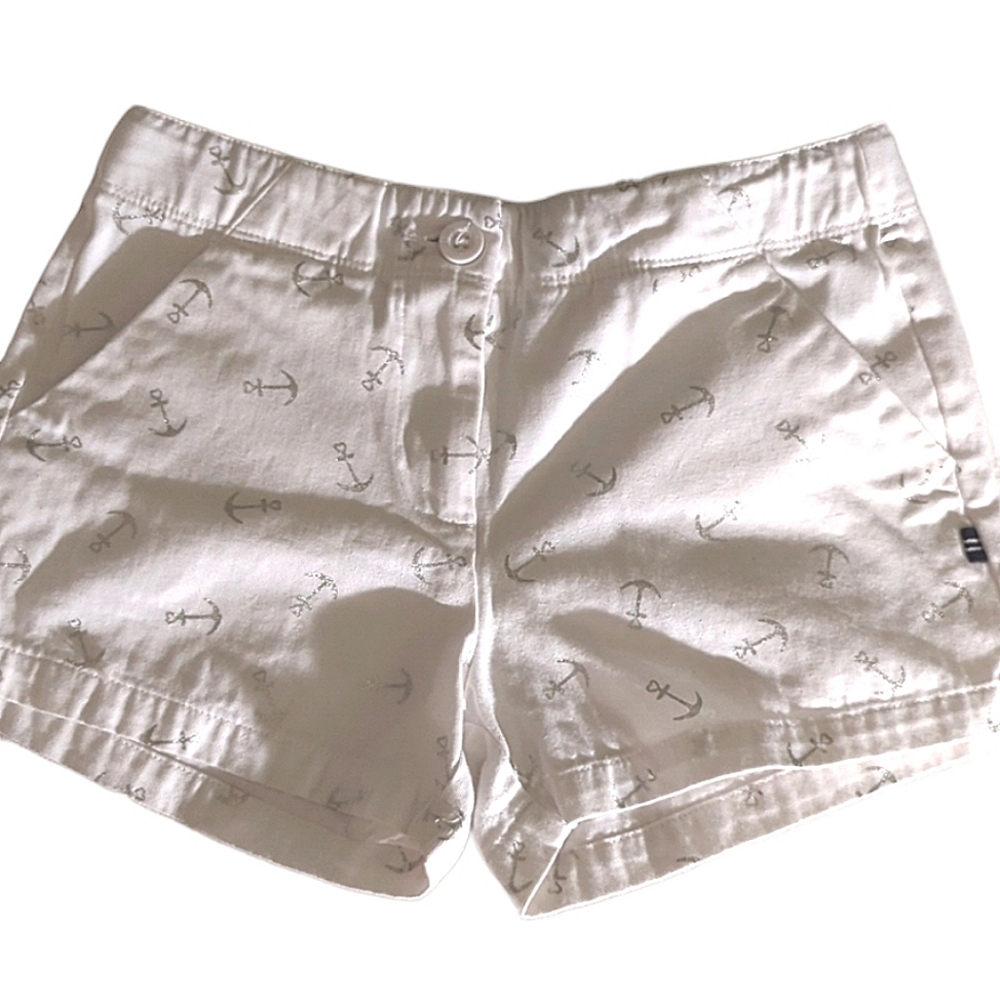 Nautica Shorts 10 Silver Anchor Youth Kids Bottoms 100% Cotton Comfort